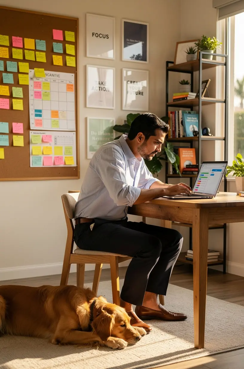 Optimal workspace design enhancing workflow efficiency