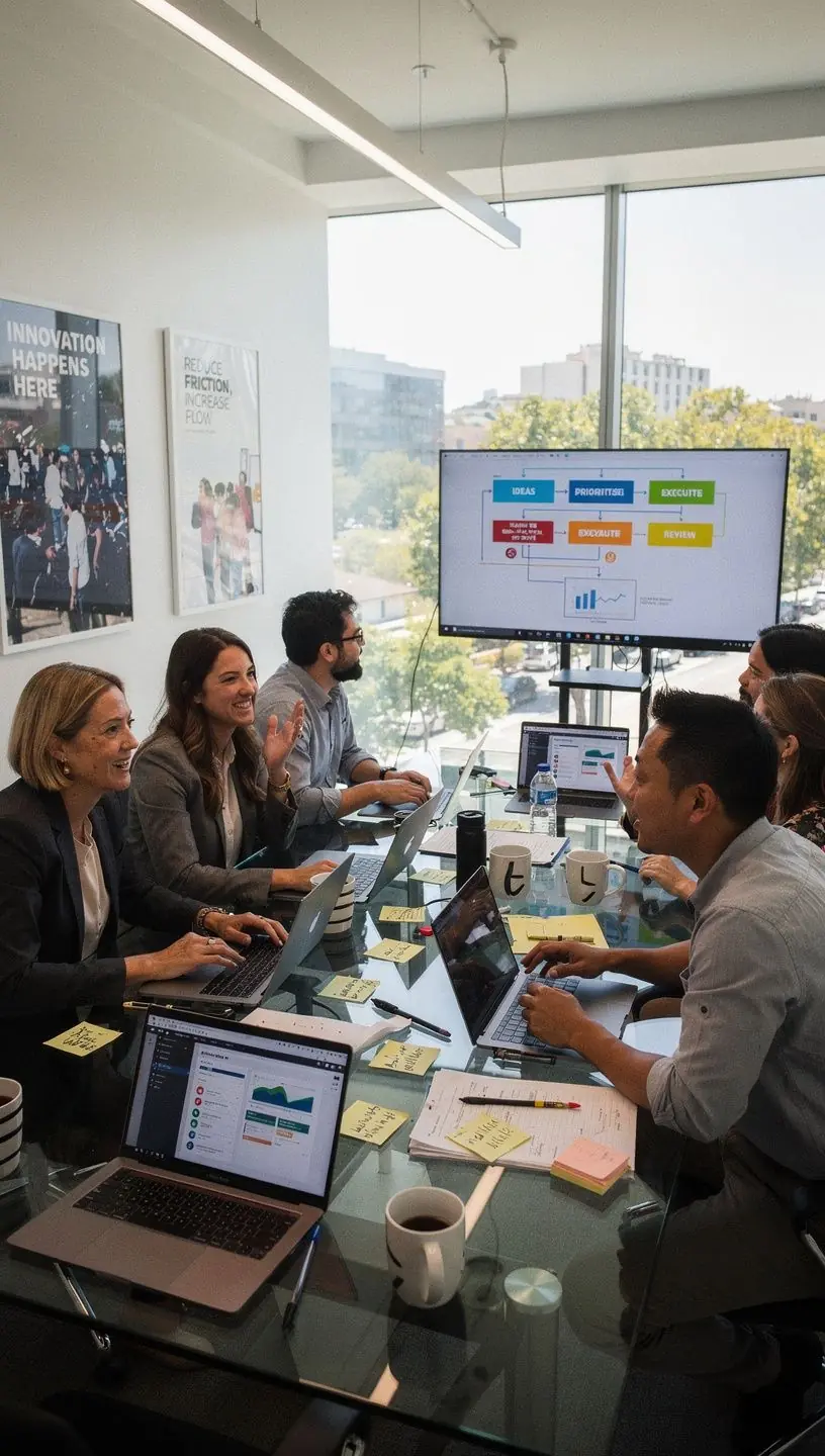 Professional team collaboration